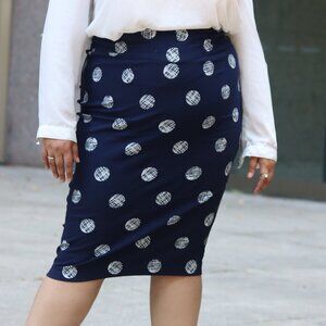 Michelstudio Polka Dot Pencil Skirt Size 14